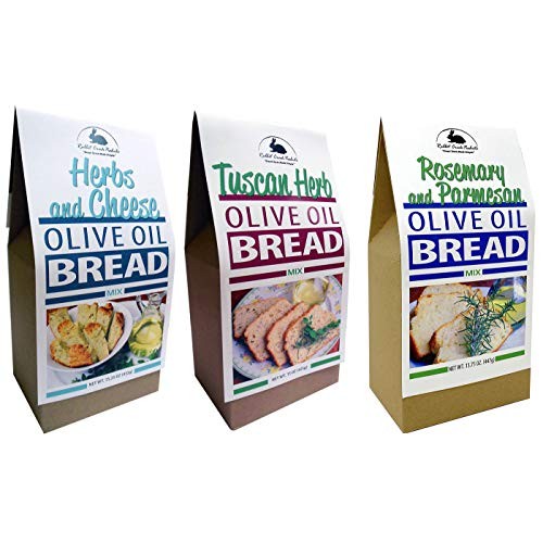 Rabbit Creek Olive Oil Bread Mix Variety Pack Of 3 – Herb &Amp; Chee