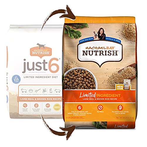 Rachael Ray Nutrish Just 6 Premium Natural Dry Dog Food, Limited