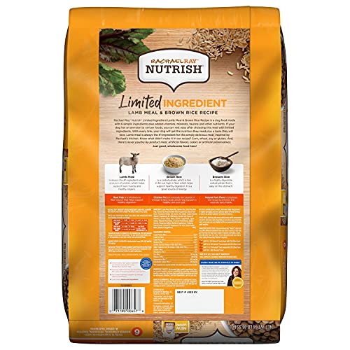 Rachael Ray Nutrish Just 6 Premium Natural Dry Dog Food, Limited