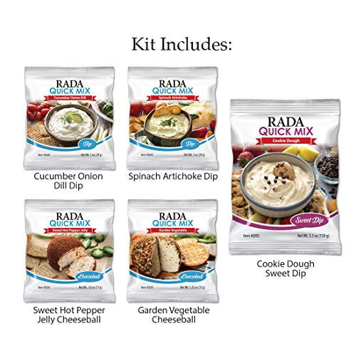 Rada Cheeseball & Dip Kit – Includes Onion Dill, Spinach Articho...