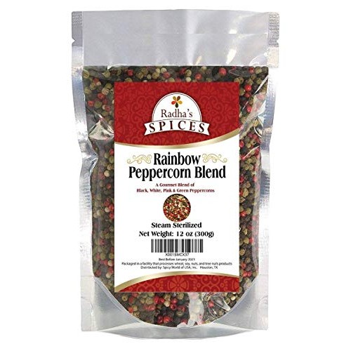 Radhas Four Peppercorn Rainbow Blend - 12 Ounces - Steam Steril