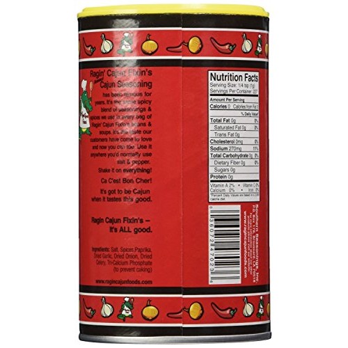 Ragin Cajun Fixins Cajun Seasoning, 8-Ounce Pack Of 3