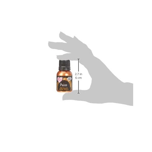 Ready-To-Use Metallic Dark Gold 100% Edible Food Paint For Cake