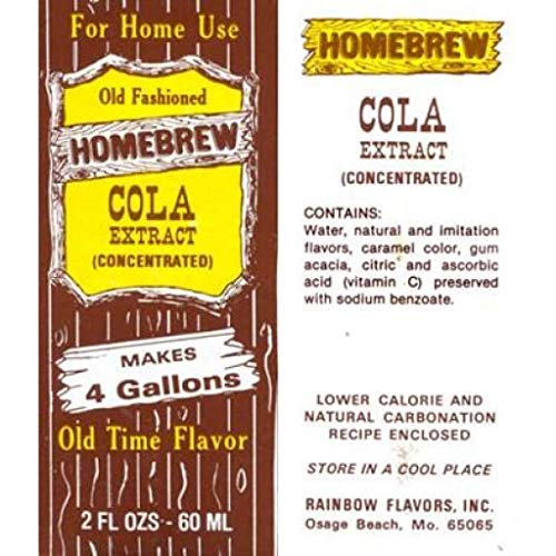 Rainbow Flavors Homebrew Soda Pop Cola
