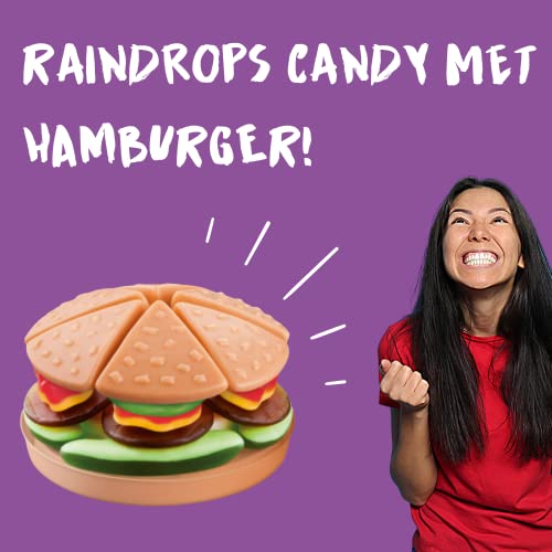 Raindrops Gummy Candy Hamburger With 22 Gummy Candies - Yummy Gu