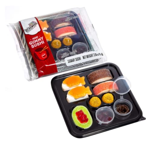 Raindrops Gummy Candy Sushi Mini Bento Box With 5 Kinds Of Sushi