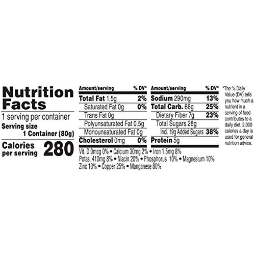 Kelloggs Raisin Bran Crunch Cereal In A Cup - High Fiber Breakf