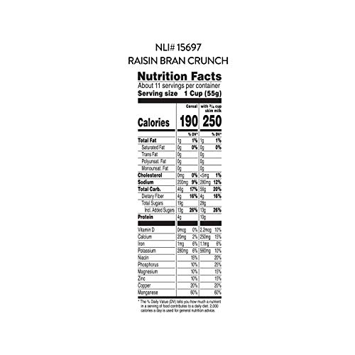 Kelloggs Raisin Bran Crunch Breakfast Cereal, Original, 67.5 Oz