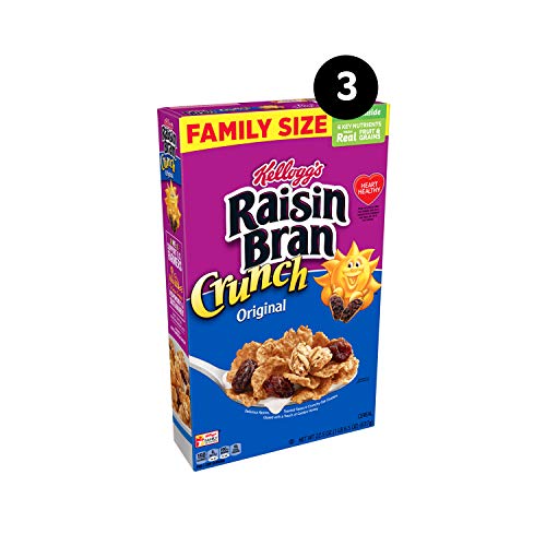 Kelloggs Raisin Bran Crunch Breakfast Cereal, Original, 67.5 Oz