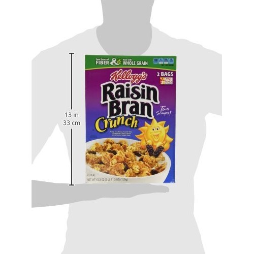 Kelloggs Raisin Bran Crunch, Breakfast Cereal, Original, Good S