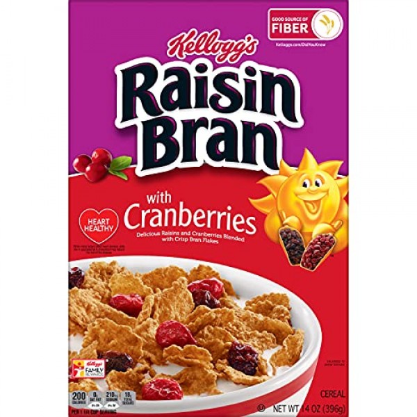 Raisin Bran Kelloggs, Breakfast Cereal, Original, 120 oz 96 Co...