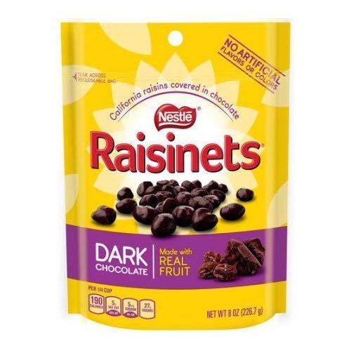 Raisinets Dark Chocolate 8 Oz. Standup Bag Pack Of 2