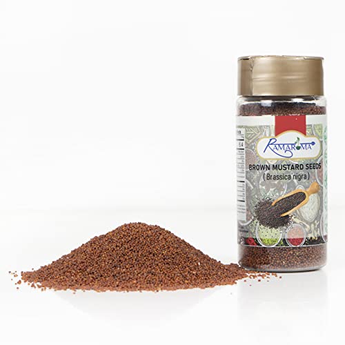Ramaroma Brown Mustard Seed Whole – Gourmet Indian Spice – Hot &...