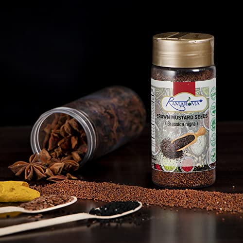 Ramaroma Brown Mustard Seed Whole – Gourmet Indian Spice – Hot &...
