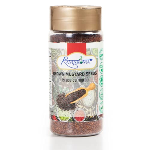 Ramaroma Brown Mustard Seed Whole – Gourmet Indian Spice – Hot &...