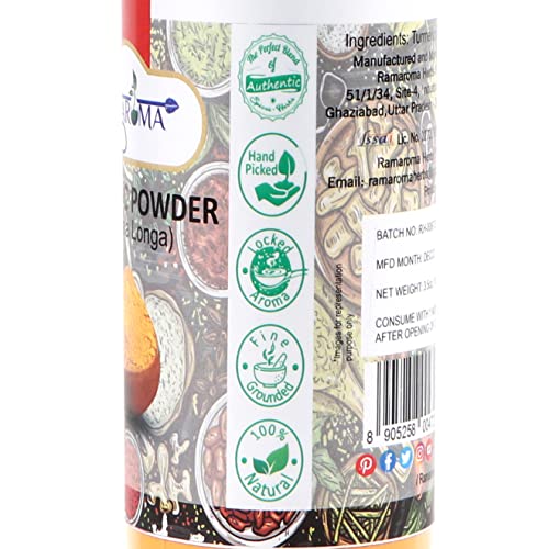 RamaromaTurmeric Powder Haldi Powder - Ground Turmeric in Pa...
