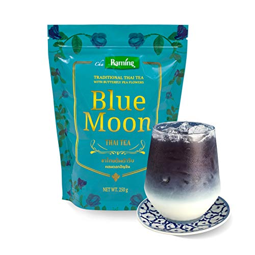 Blue Thai Tea Mix, Blue Moon - 100% Natural Loose Leaf Assam &Amp; B