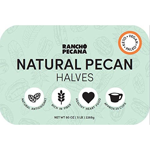 Rancho Pecana’S Natural Pecan Halves, Non-Gmo, Grain Free, Glute