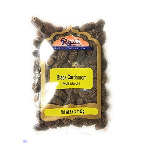Rani Black Cardamom Pods Kali Elachi Whole Indian Spice 3.5Oz
