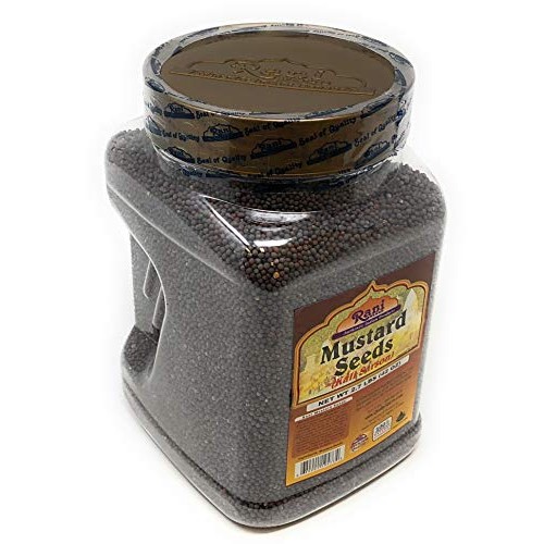 Rani Black Mustard Seeds Whole Spice Kali Rai 42Oz 2.7 Lbs P