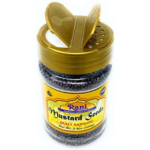 Rani Black Mustard Seeds Whole Spice Rai Sarson 3.5Oz 100G P
