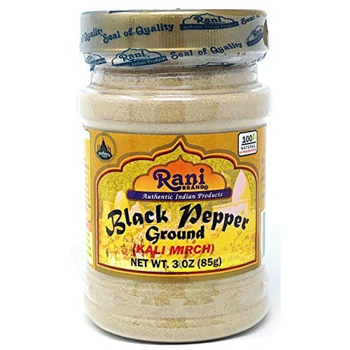 Rani Black Pepper Fine Powder 80 Mesh, Premium Indian 3Oz 85G