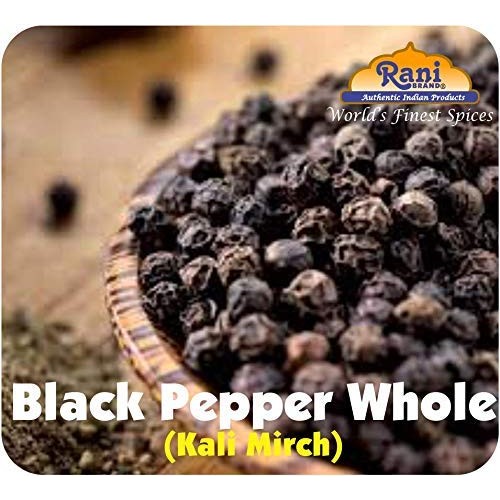 Rani Black Pepper Whole Peppercorns, Premium Indian Mg-1 Grade