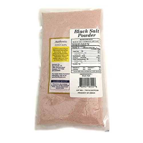 Rani Black Salt Kala Namak Mineral Powder, Vegan 200G 7Oz Un