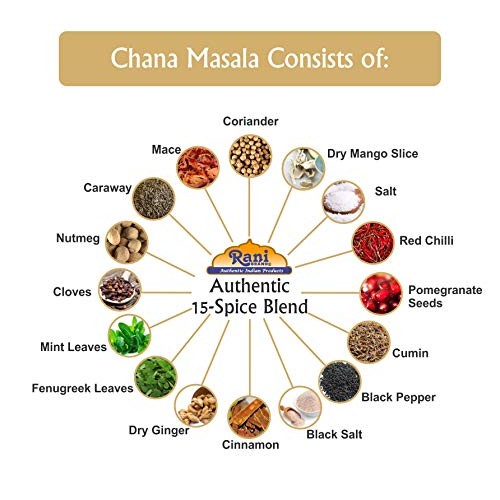 Rani Chana Masala Garbanzo Curry 15-Spice Blend 3.5Oz 100G ~