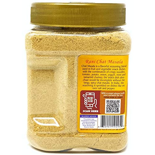 Rani Chat Masala 14-Spice Blend Tangy Indian Seasoning 1.25Lbs