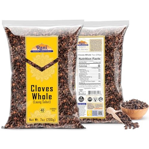 Rani Cloves Whole Laung 7oz 200g Great for Food, Tea, Pomand...