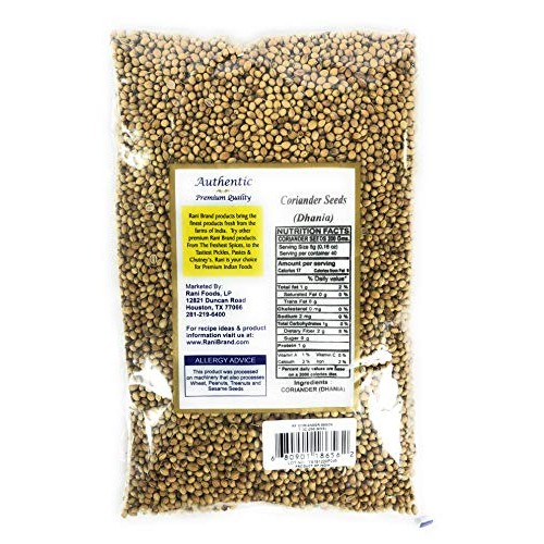 Rani Coriander Dhania Seeds Whole, Indian Spice 7Oz 200G ~ A