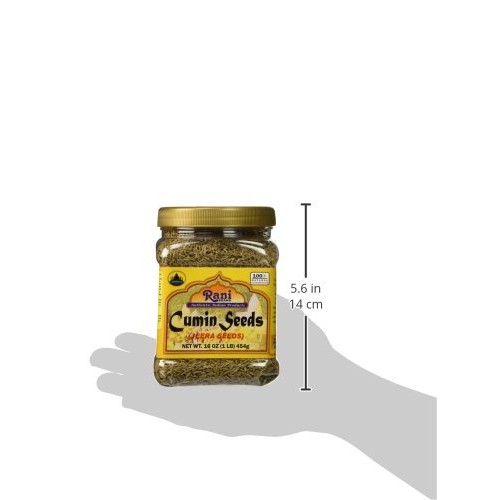 Rani Cumin Seeds Whole Jeera Spice 16Oz 454G 1Lb Pet Jar ~ A