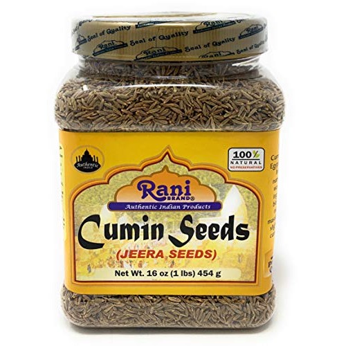 Rani Cumin Seeds Whole Jeera Spice 16Oz 454G 1Lb Pet Jar ~ A