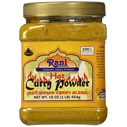 Rani Curry Powder Hot Natural 11-Spice Blend 1Lb 16Oz ~ Salt F