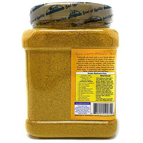 Rani Curry Powder Mild Natural 10-Spice Blend 1Lb 16Oz ~ Salt