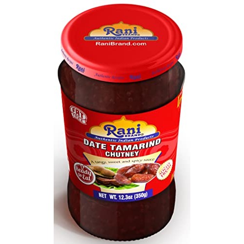 Rani Dates & Tamarind Imli Chutney 12.3oz 350g Glass Jar, Re...