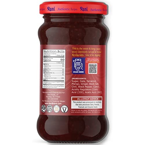 Rani Dates & Tamarind Imli Chutney 12.3oz 350g Glass Jar, Re...