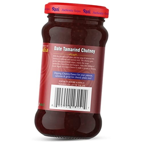 Rani Dates & Tamarind Imli Chutney 12.3oz 350g Glass Jar, Re...