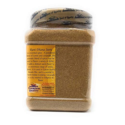 Rani Dhana-Jeeru Coriander-Cumin Blend 50-50 Powder 16Oz 1Lb