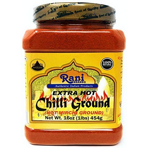 Rani Extra Hot Chilli Powder Indian Spice 16Oz 454G ~ All Natu