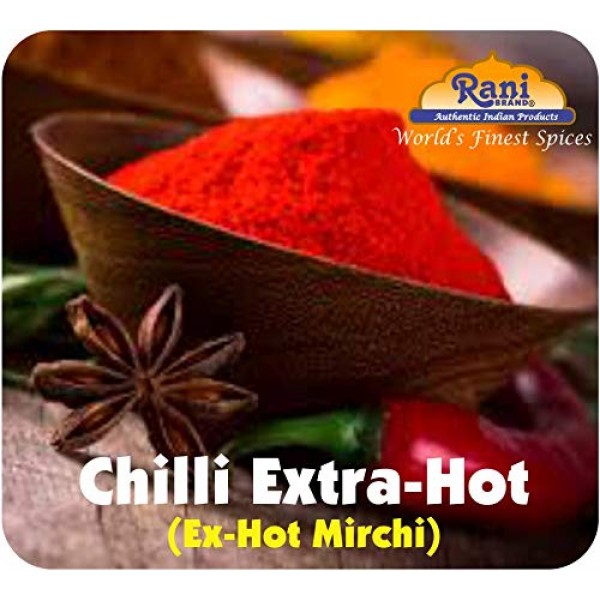 Rani Extra Hot Chilli Powder Indian Spice 3Oz 85G ~ All Natura