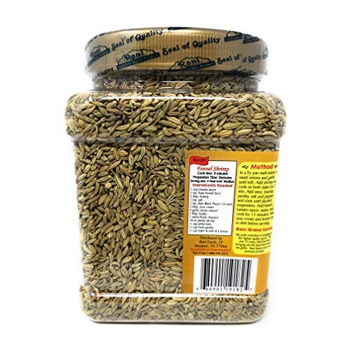Rani Fennel Seeds Saunf Sabut Whole Spice 16Oz 454G All Natu