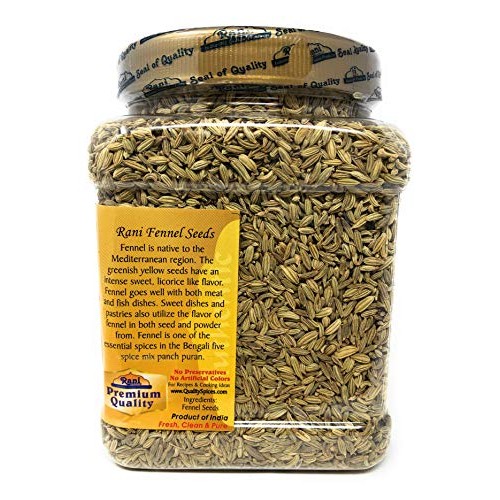 Rani Fennel Seeds Saunf Sabut Whole Spice 16Oz 454G All Natu