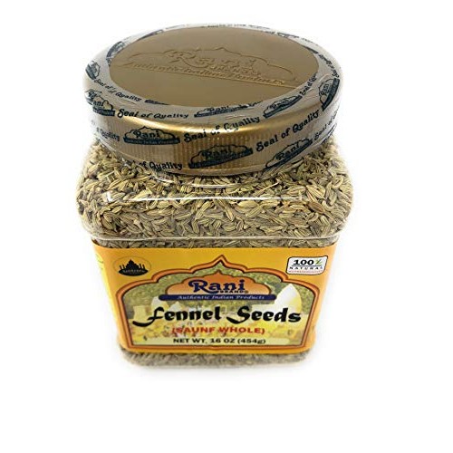 Rani Fennel Seeds Saunf Sabut Whole Spice 16Oz 454G All Natu