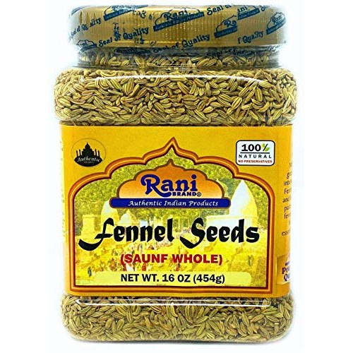 Rani Fennel Seeds Saunf Sabut Whole Spice 16Oz 454G All Natu