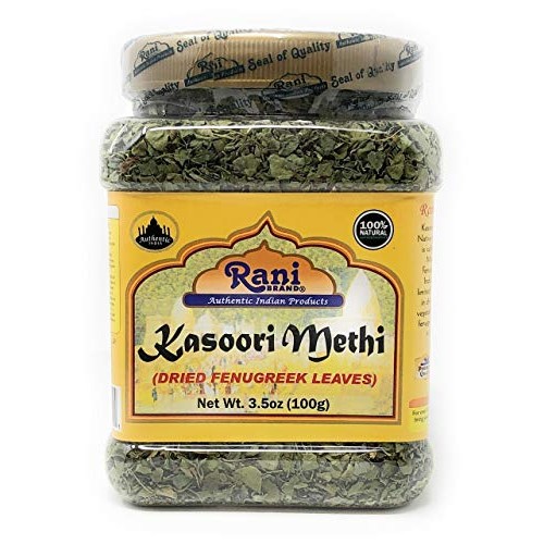 Rani Fenugreek Leaves Dried, All Natural Kasoori Methi 100G 3
