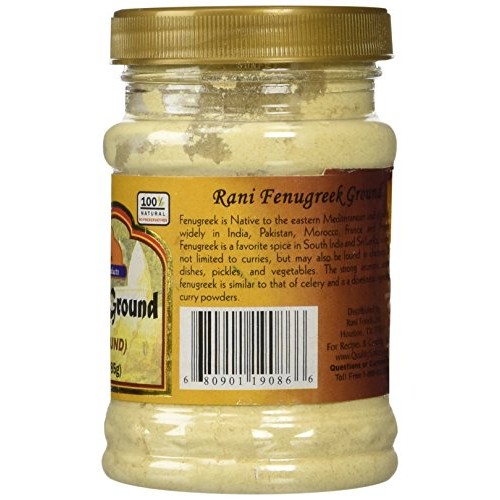 Rani Fenugreek Methi Seeds Ground Powder 3Oz 85G Trigonella