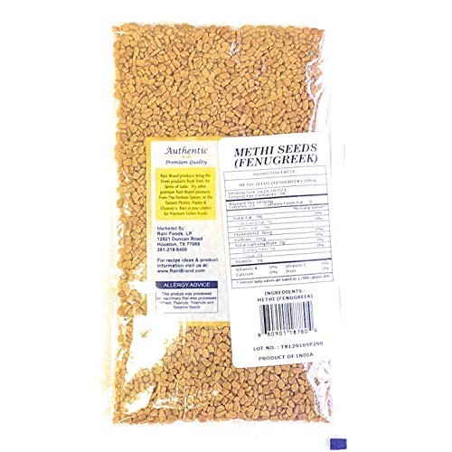 Rani Fenugreek Methi Seeds Whole 3.5Oz 100G Trigonella Foenu