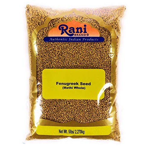 Rani Fenugreek Methi Seeds Whole 5 Pound 5Lbs 80Oz Bulk, Tri